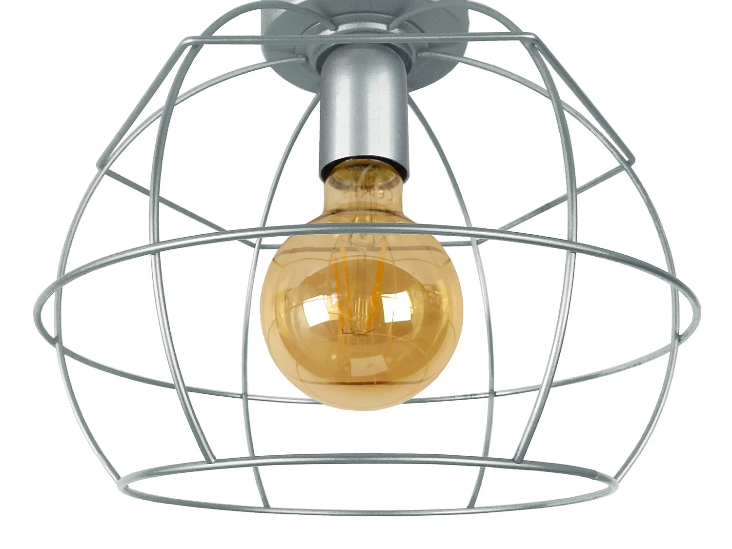 Lampada da soffitto metallo  filo  tondo  ARMILARE aluminio  D'25 cm