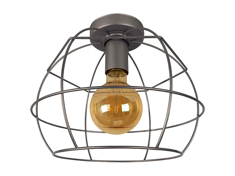 Plafón TOSEL ,metal,antracita,A28xD25xP25cm