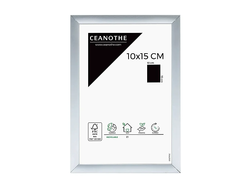 Cadre photo Tekno alu 10x15 cm