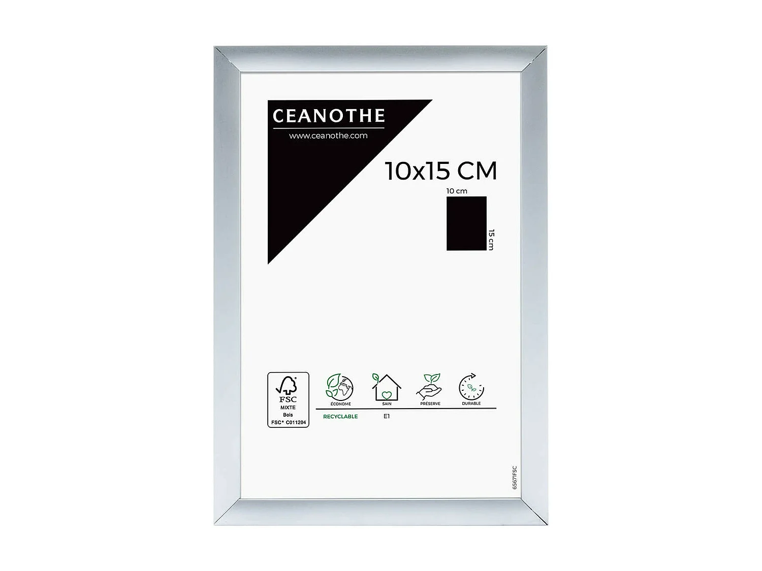 Cadre photo Tekno alu 10x15 cm