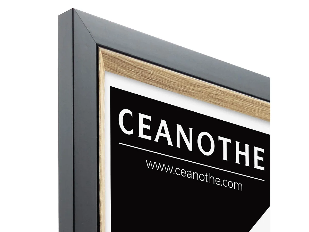 Cadre photo Actual bois noir 24x30 cm