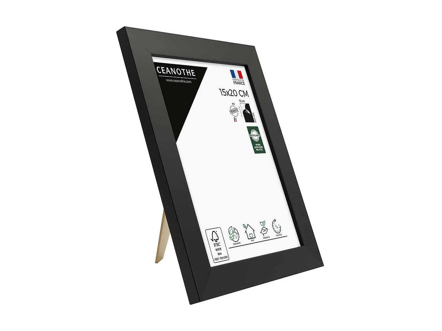 Cadre photo Design Éternel noir 15x20 cm