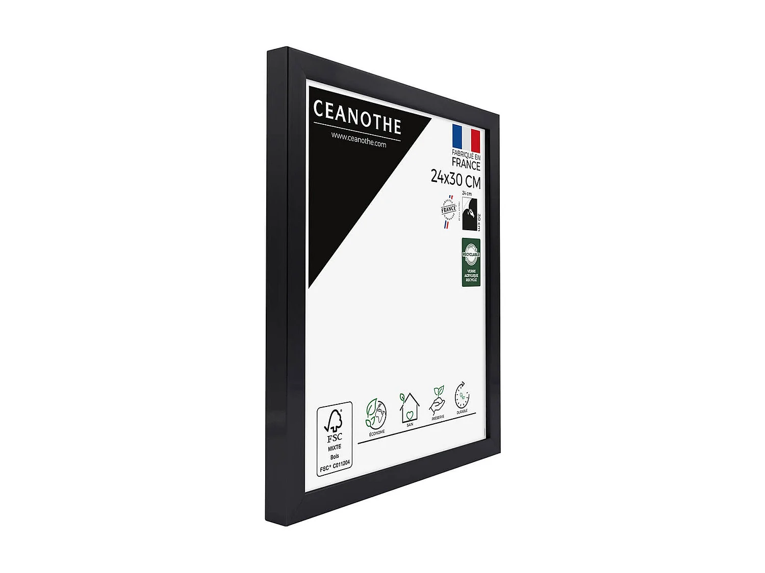 Cadre photo Precious carbone 24x30 cm