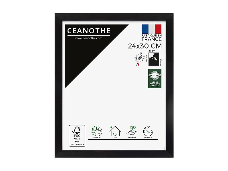 Cadre photo Precious carbone 24x30 cm
