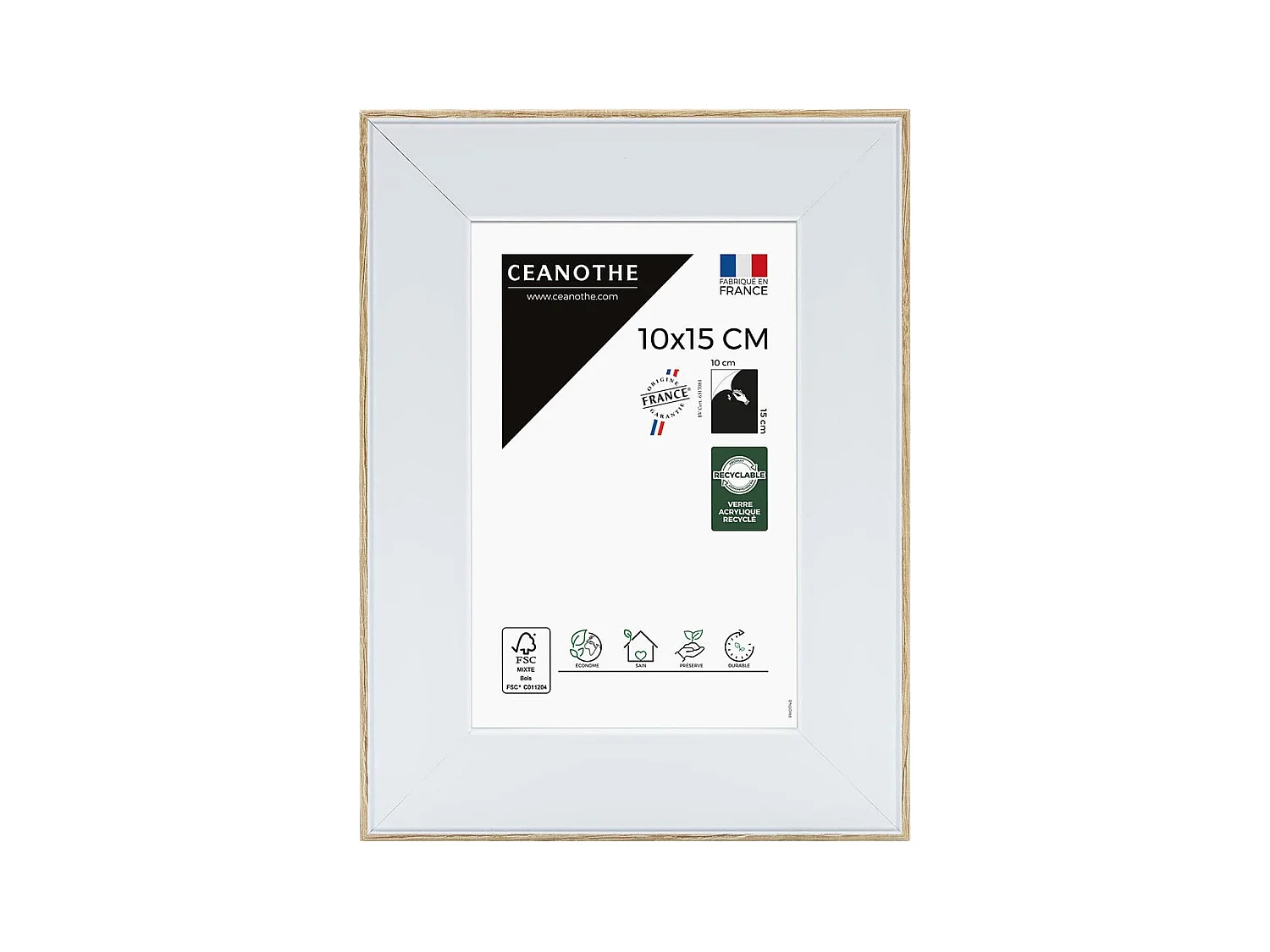 Cadre photo Newton brut 10x15 cm