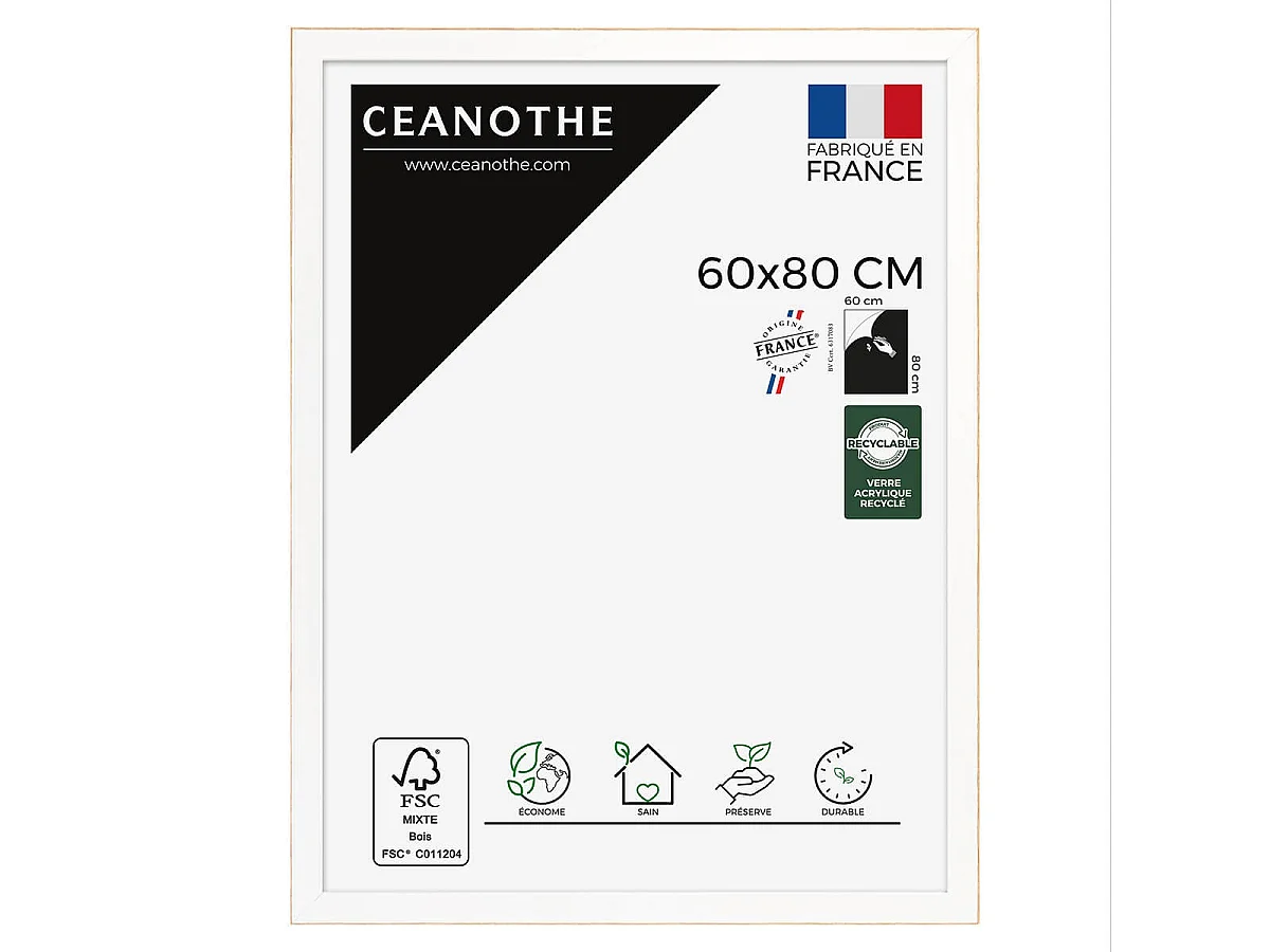 Cadre photo Newton brut 60x80 cm