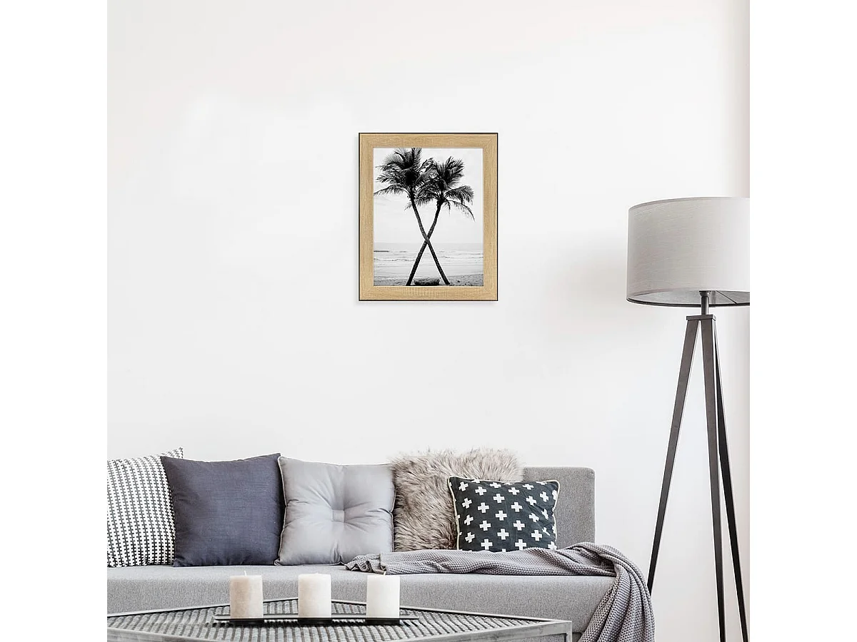 Cadre photo Newton bois noir 24x30 cm