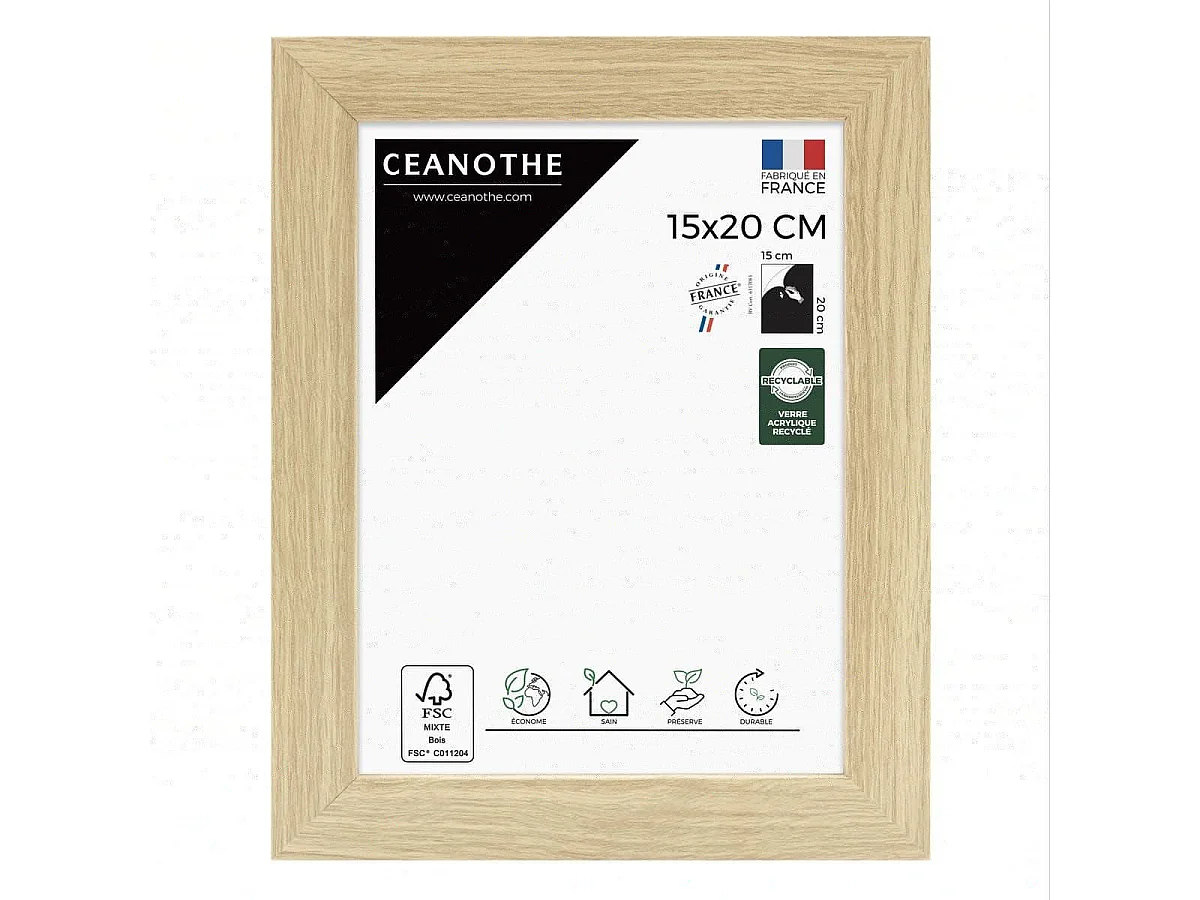 Cadre photo Design Éternel brut 15x20 cm
