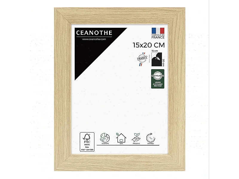 Cadre photo Design Éternel brut 15x20 cm