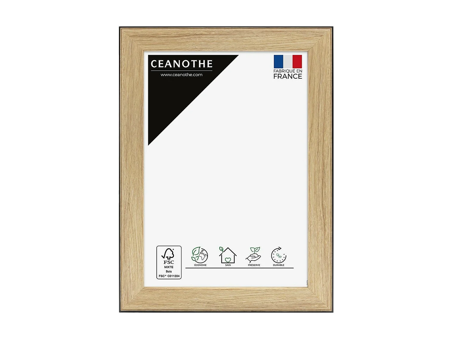 Cadre photo Newton bois noir 10x15 cm