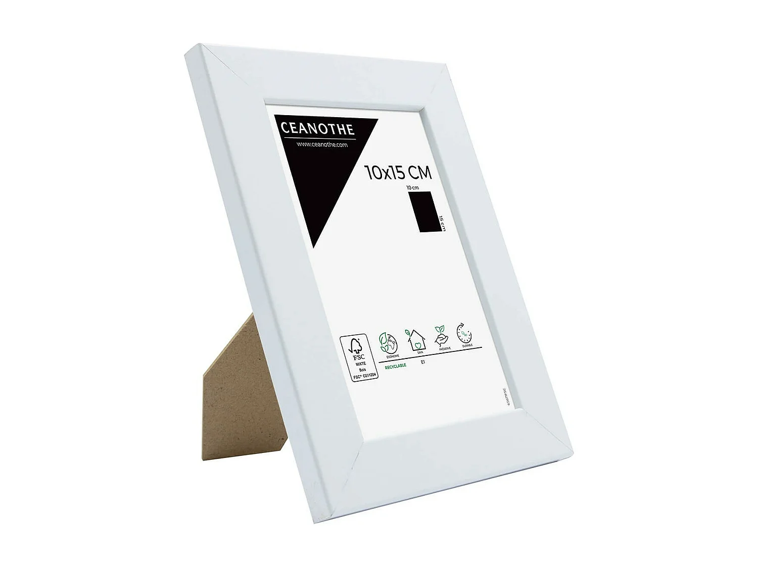 Cadre photo Mat blanc 10x15 cm