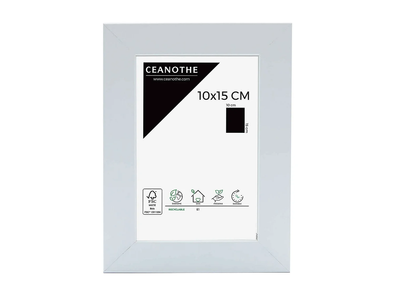 Cadre photo Mat blanc 10x15 cm