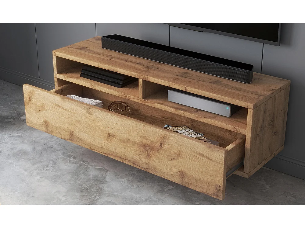 Mobile TV / Mobile soggiorno - design moderno - rovere wotan - 100 cm - Rednaw