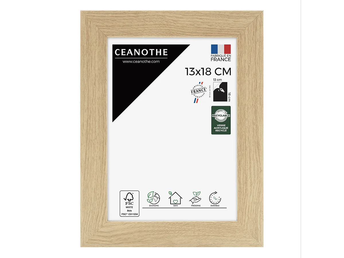 Cadre photo Design Éternel brut 13x18 cm