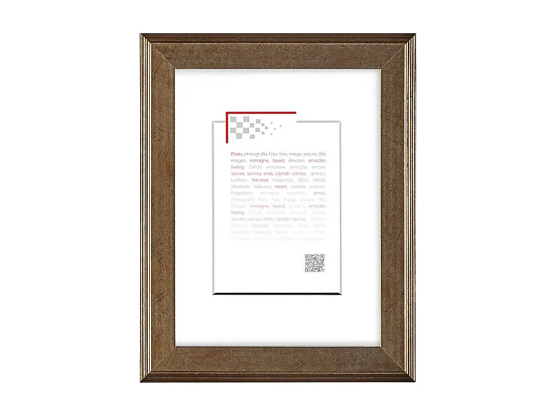 Cadre photo Hestia filet or 20x30 cm