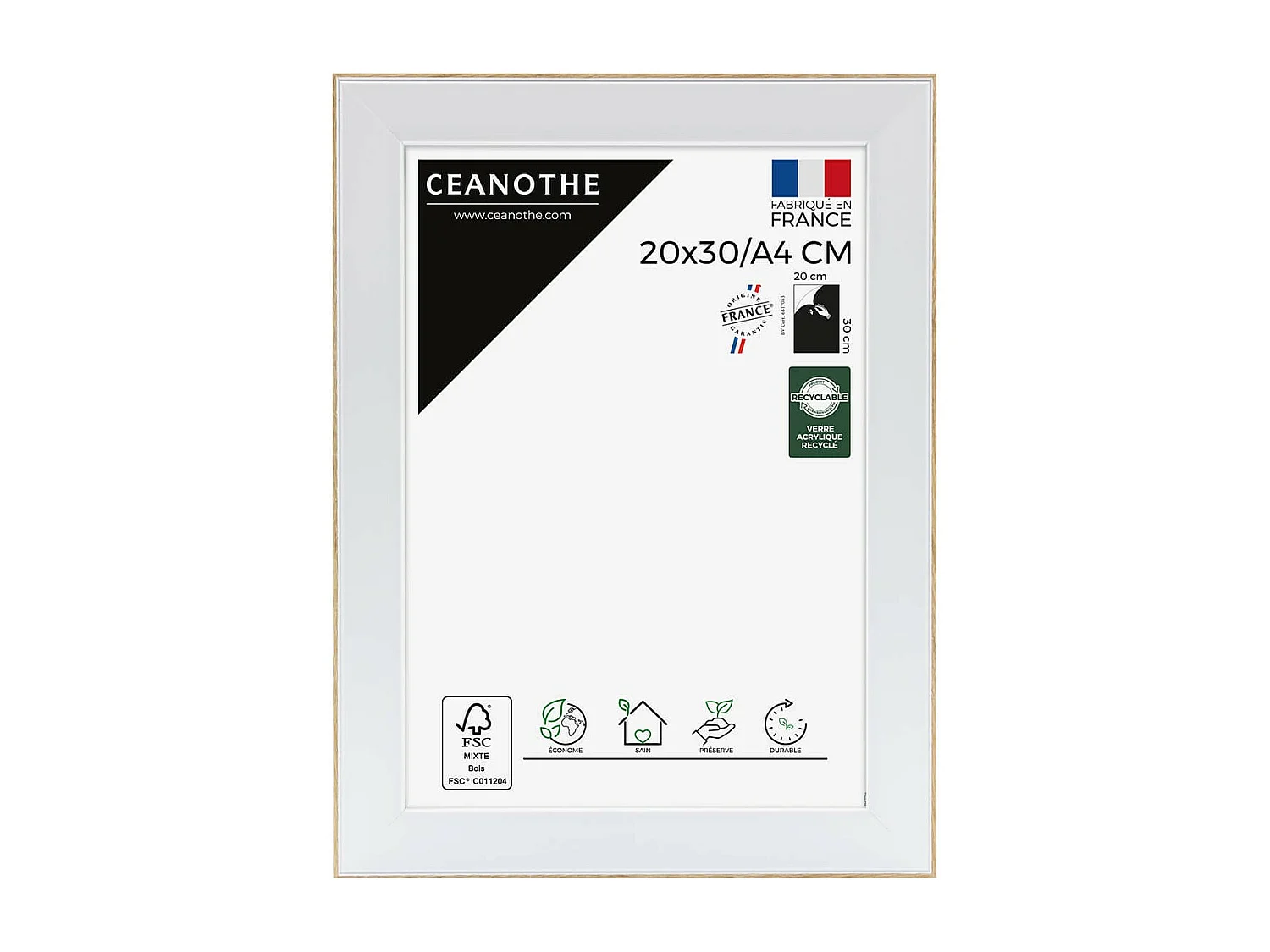 Cadre photo Newton brut 20x30 cm