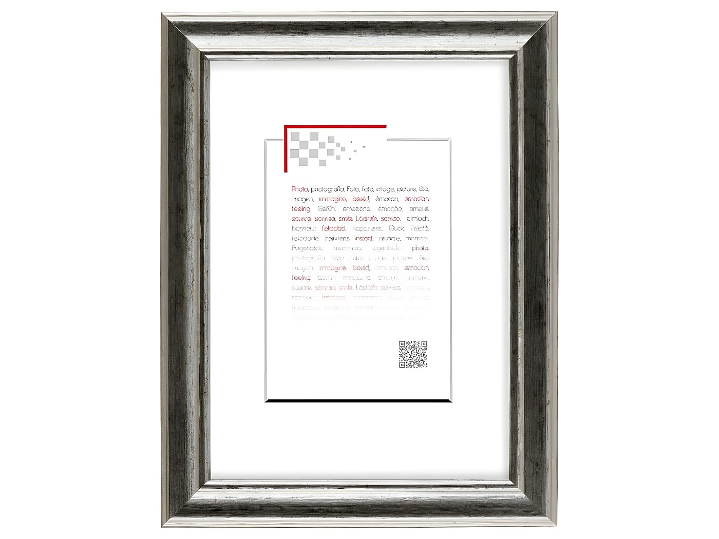 Cadre photo en argent sterling 925 imprimé d'un motif crocodile, disponible en plusieurs tailles. - France