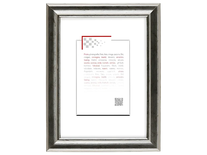 Cadre photo Argent 18x24 cm