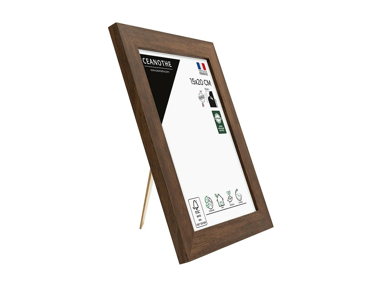 Cadre photo Design Éternel ébène 15x20 cm