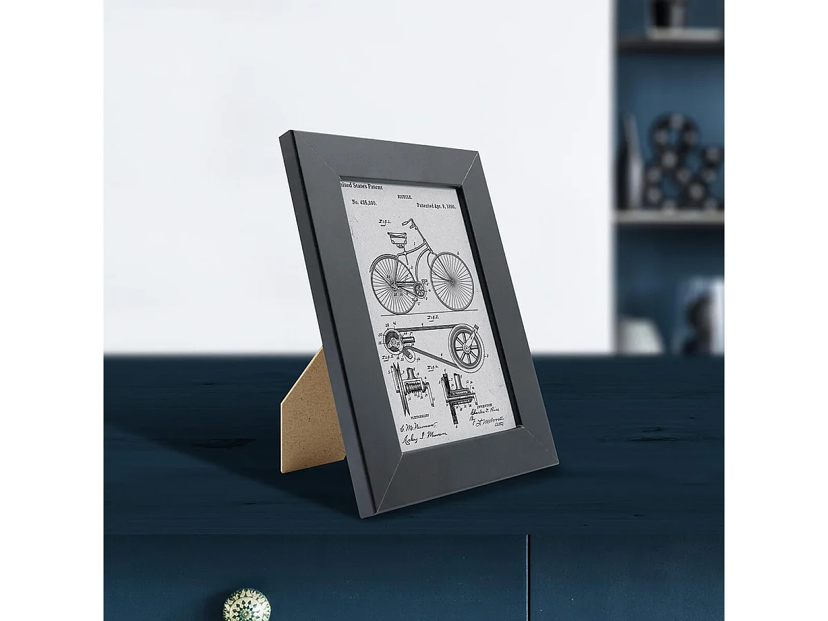 Cadre photo Mat noir 10x15 cm