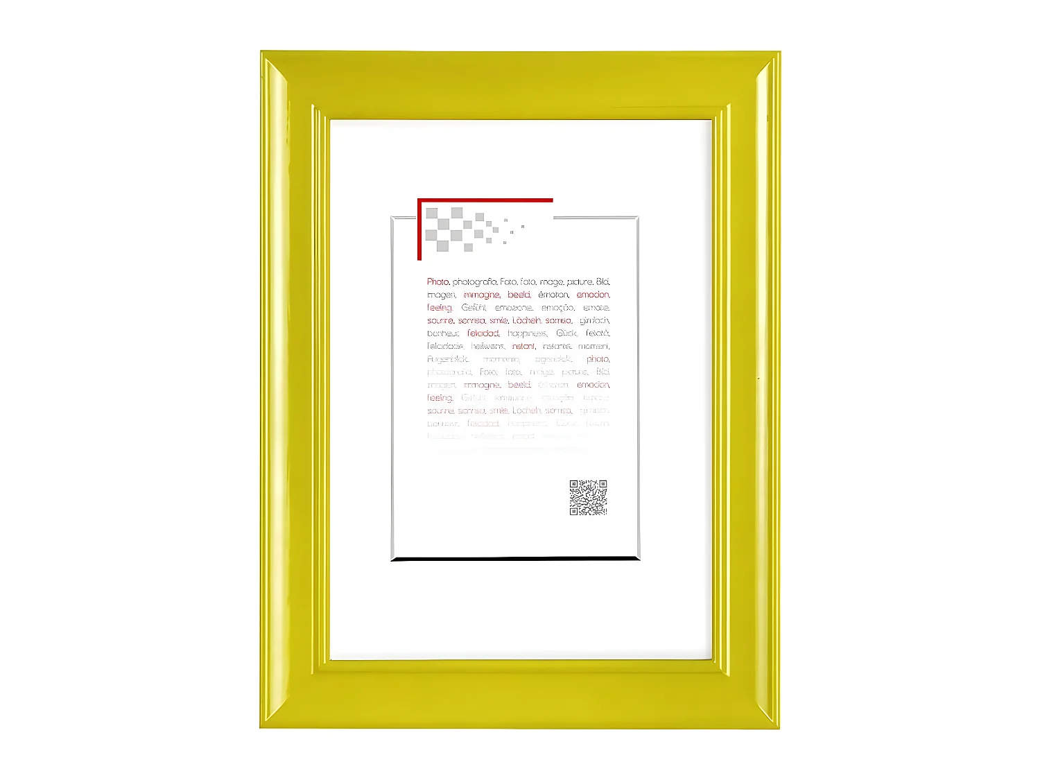 Cadre photo Peps jaune 13x18 cm