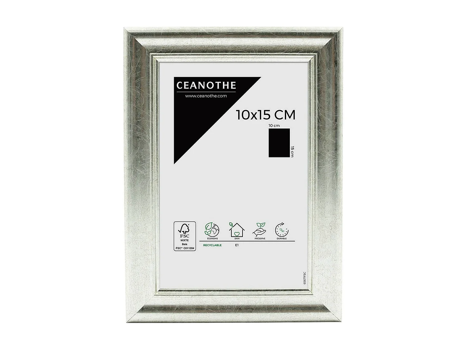 Cadre photo Circée Classique argent 10x15 cm