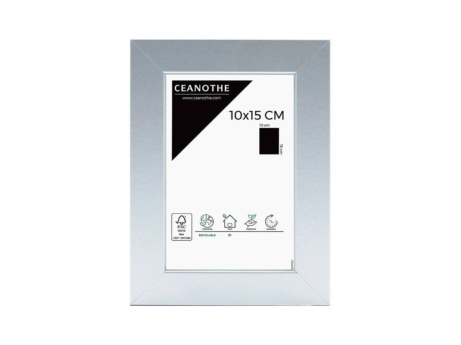 Cadre photo Mat alu 10x15 cm