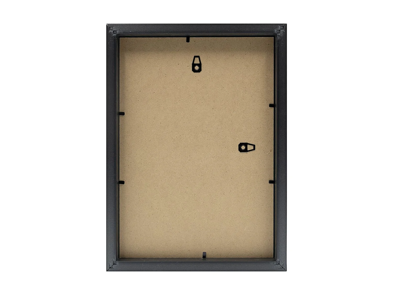 Cadre photo 20x30 cm Milan noir  avec passe-partout 13x18 cm