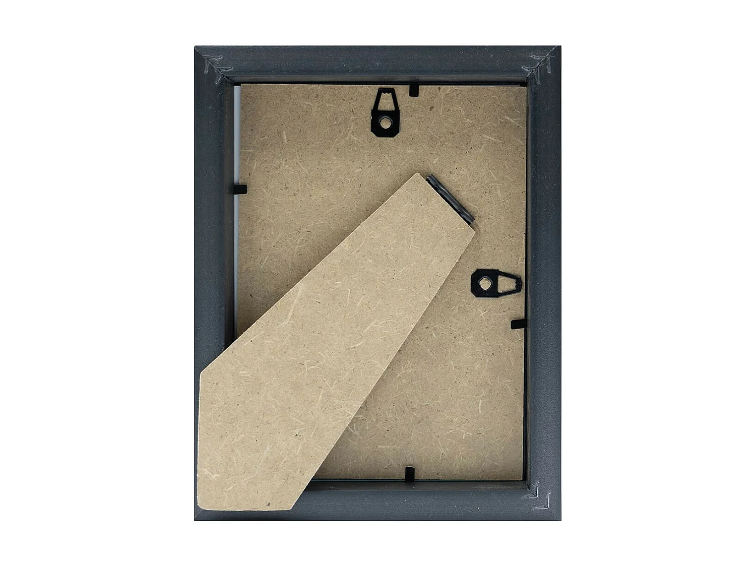 Cadre photo 13x18 cm Milan noir  avec passe-partout 10x15 cm