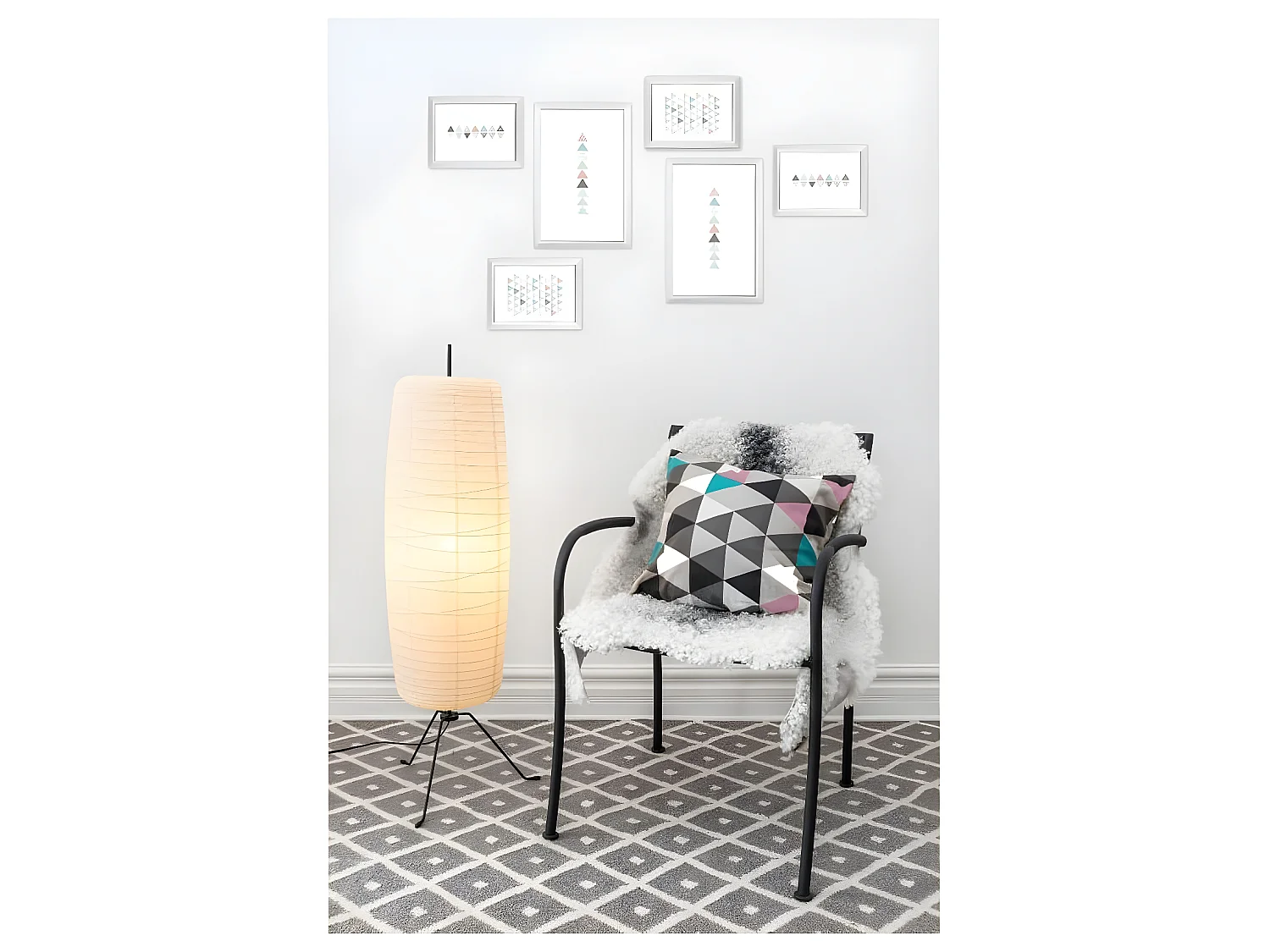 Mur de cadres Easy blanc