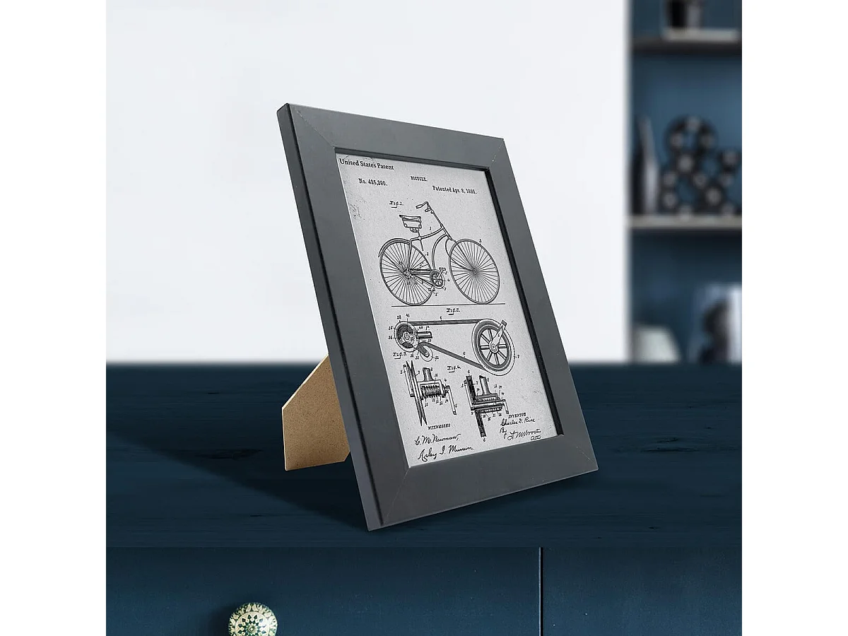 Cadre photo Mat noir 13x18 cm