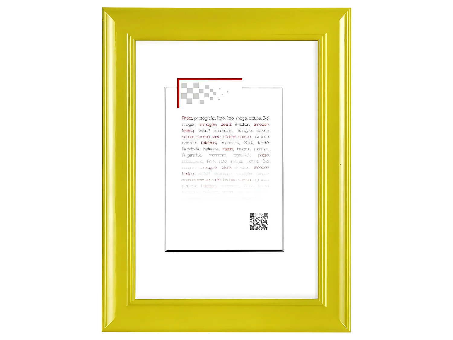 Cadre photo Peps jaune 18x24 cm