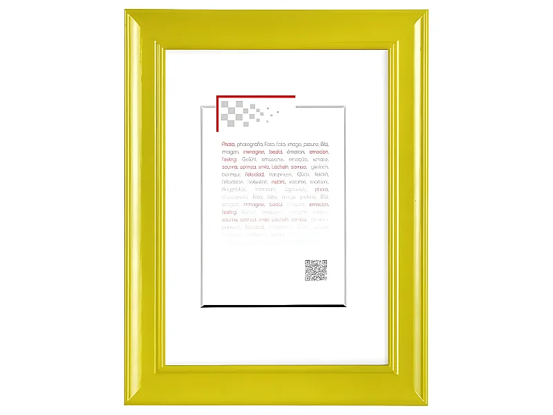 Cadre photo Peps jaune 18x24 cm