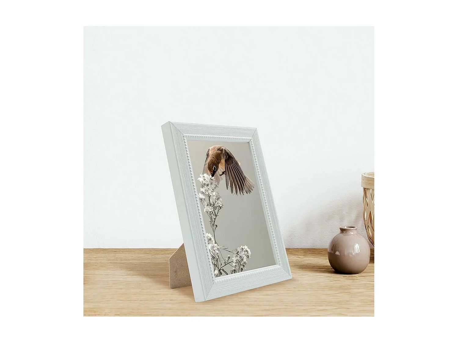 Cadre photo Perle gris clair 10x15 cm