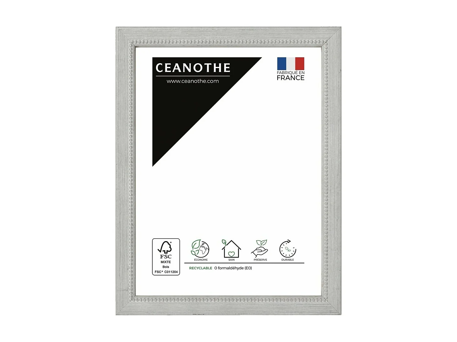 Cadre photo Perle gris clair 10x15 cm