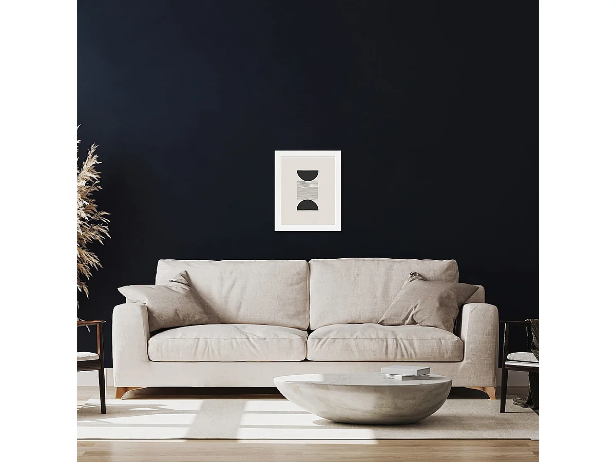 Cadre photo Wild ébène 30x30 cm avec passe-partout 13x13 cm