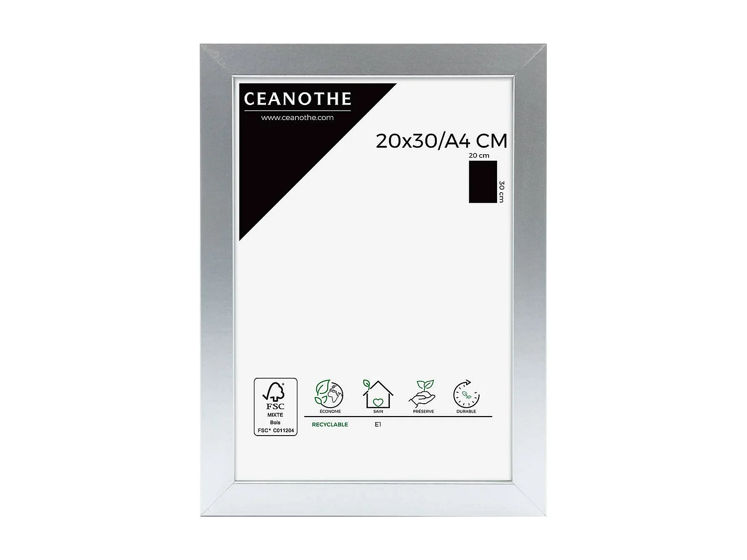 Cadre photo Mat alu 20x30 cm