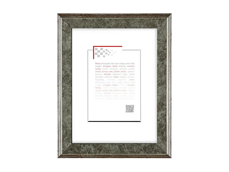 Cadre photo Hestia argent 40x50 cm