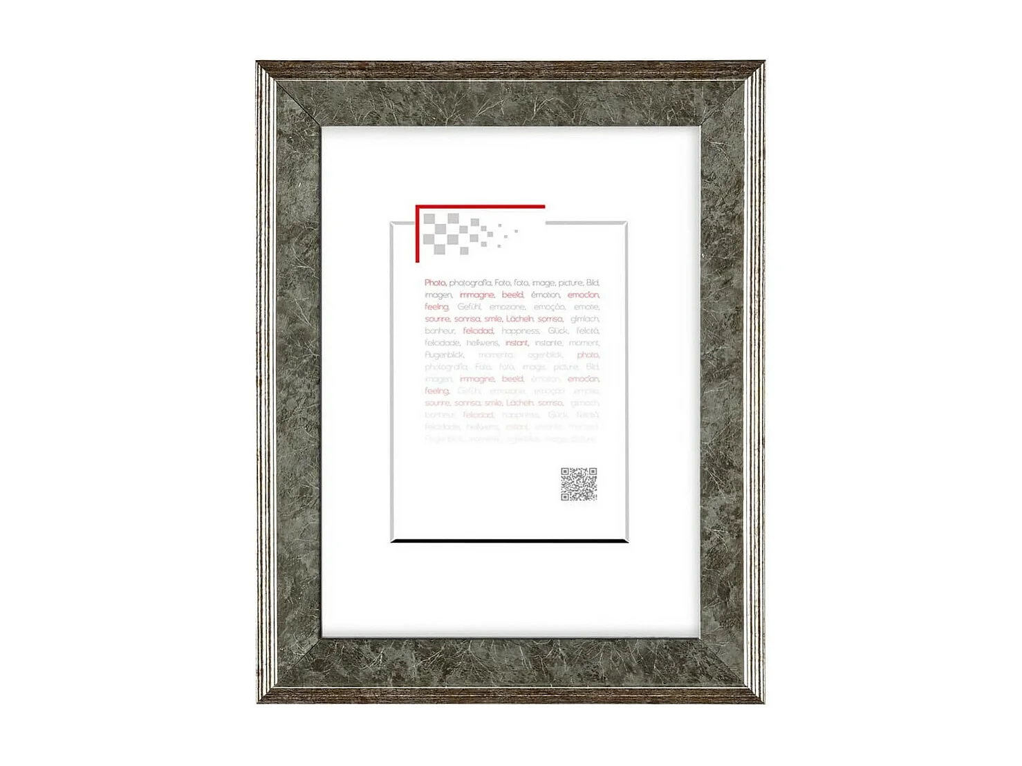 Cadre photo Hestia argent 40x50 cm