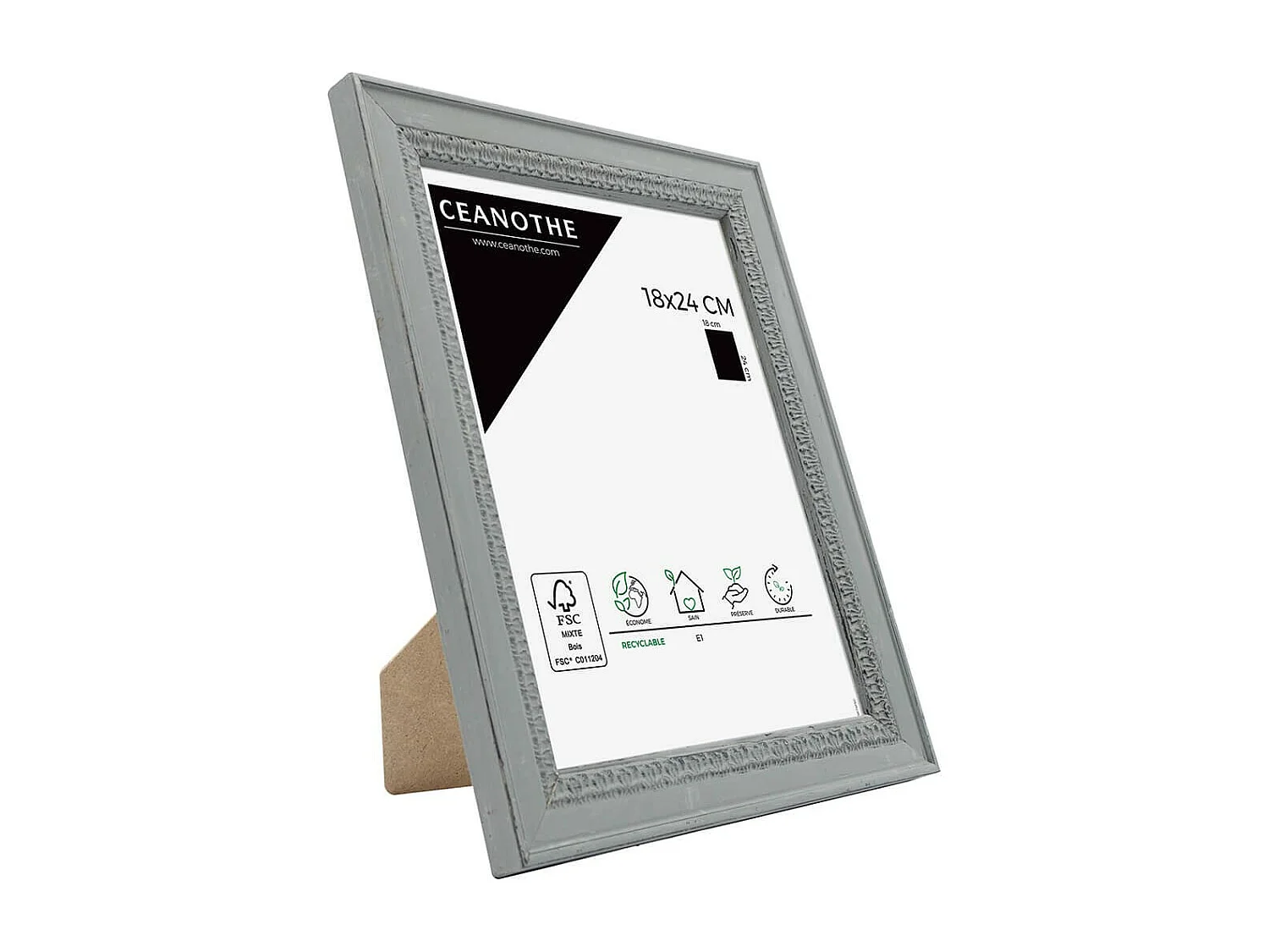 Cadre photo Alma Gris 18x24 cm