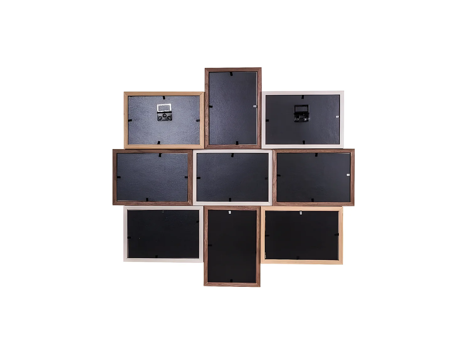 Cadre photo multivues Scandi 50x45 cm, 9 vues 10x15