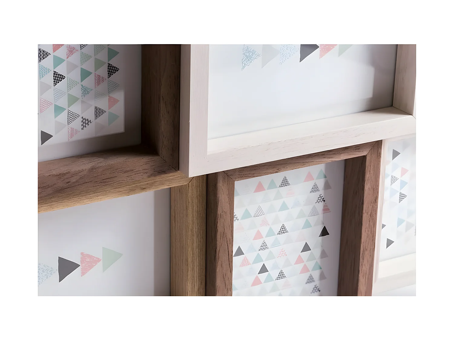 Cadre photo multivues Scandi 50x45 cm, 9 vues 10x15