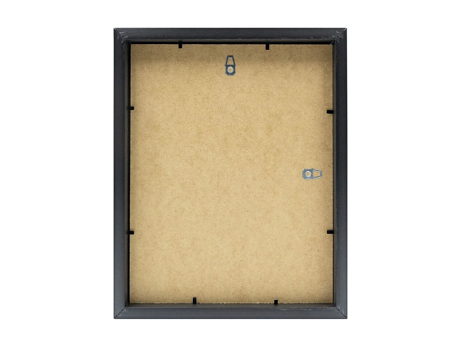 Cadre photo 24x30 cm Milan noir  avec passe-partout 18x24 cm