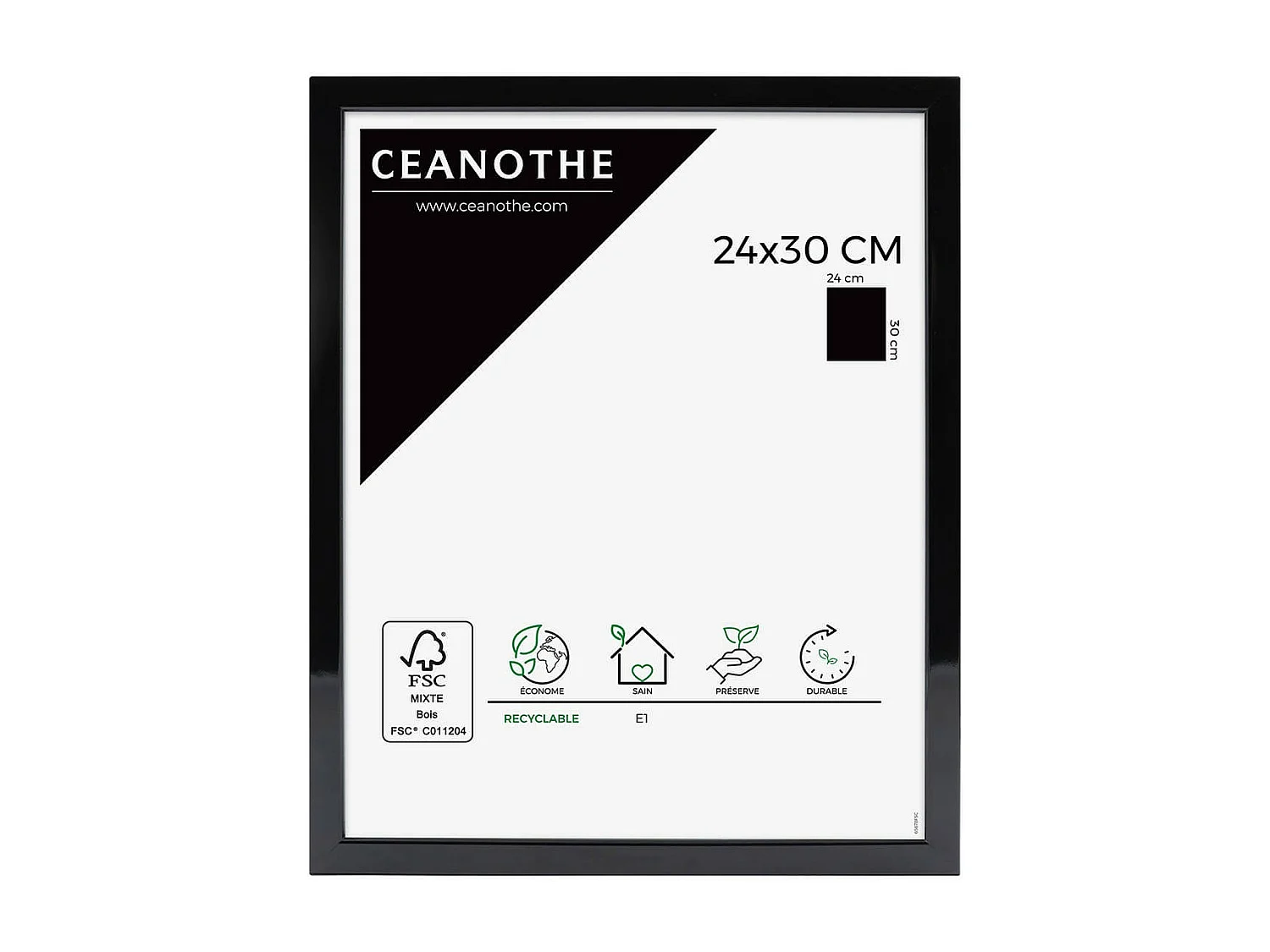 Cadre photo River noir 24x30 cm