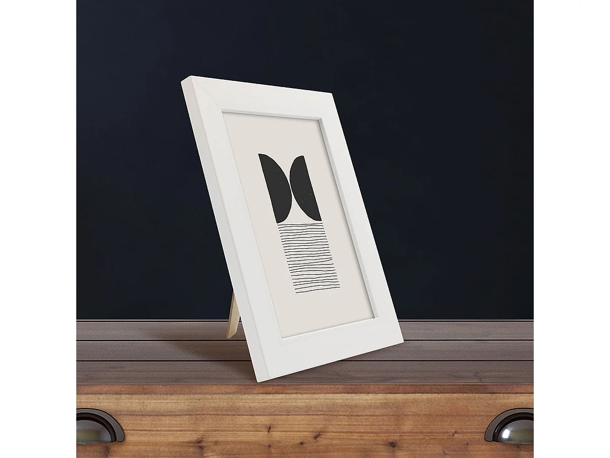 Cadre photo Wild ébène 60x80 cm avec passe-partout 40x50 cm