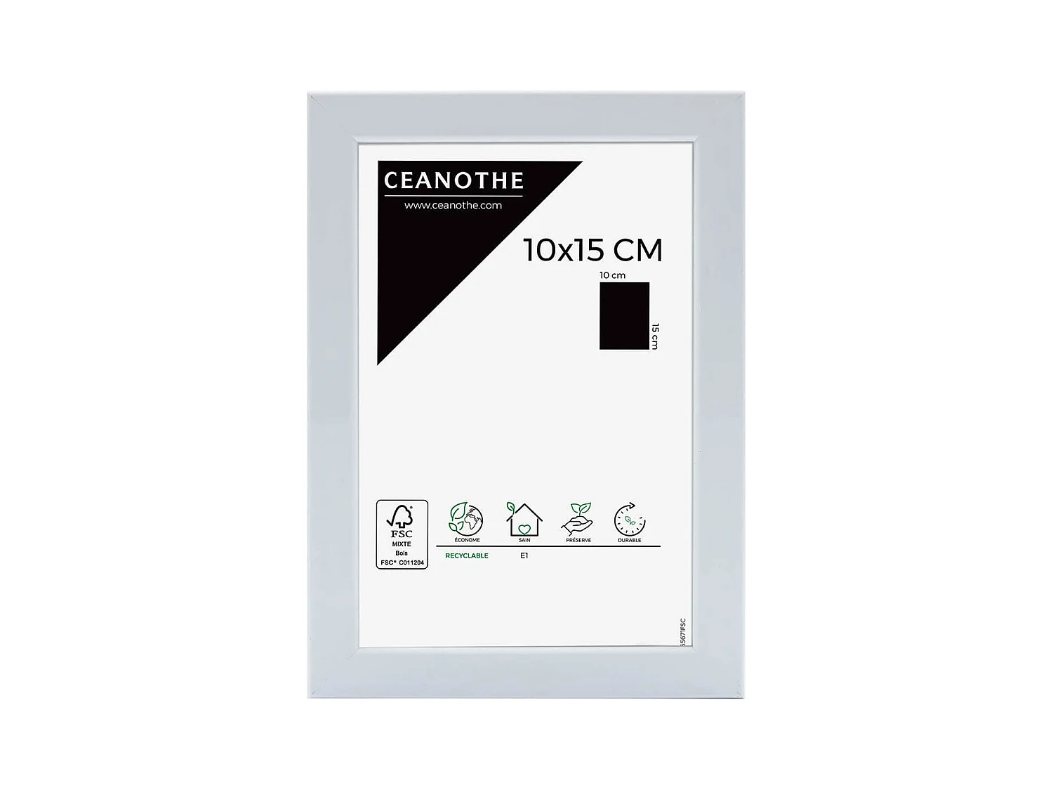 Cadre photo River blanc 10x15 cm