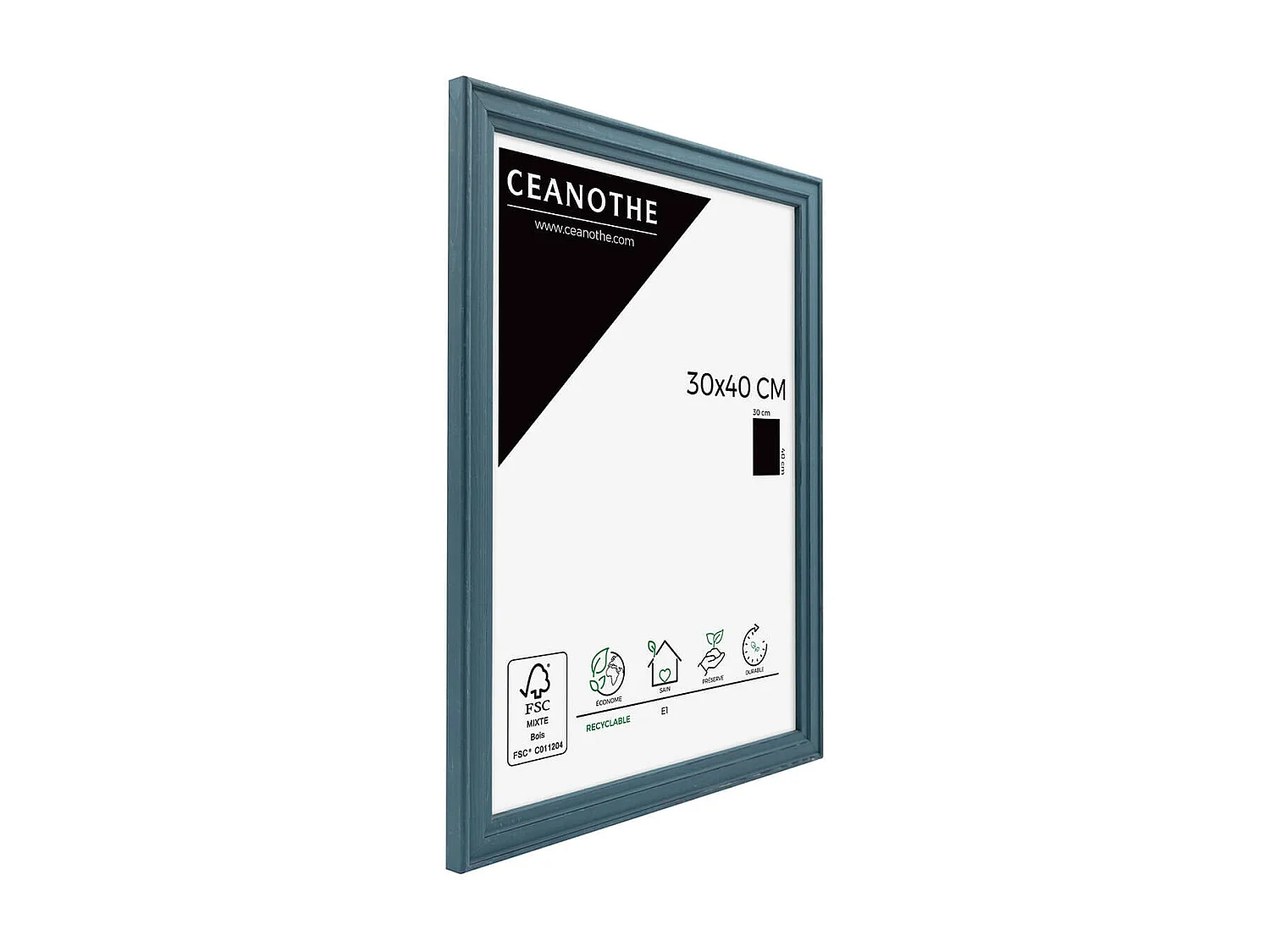 Cadre photo Belle-Ile bleu 30x40 cm