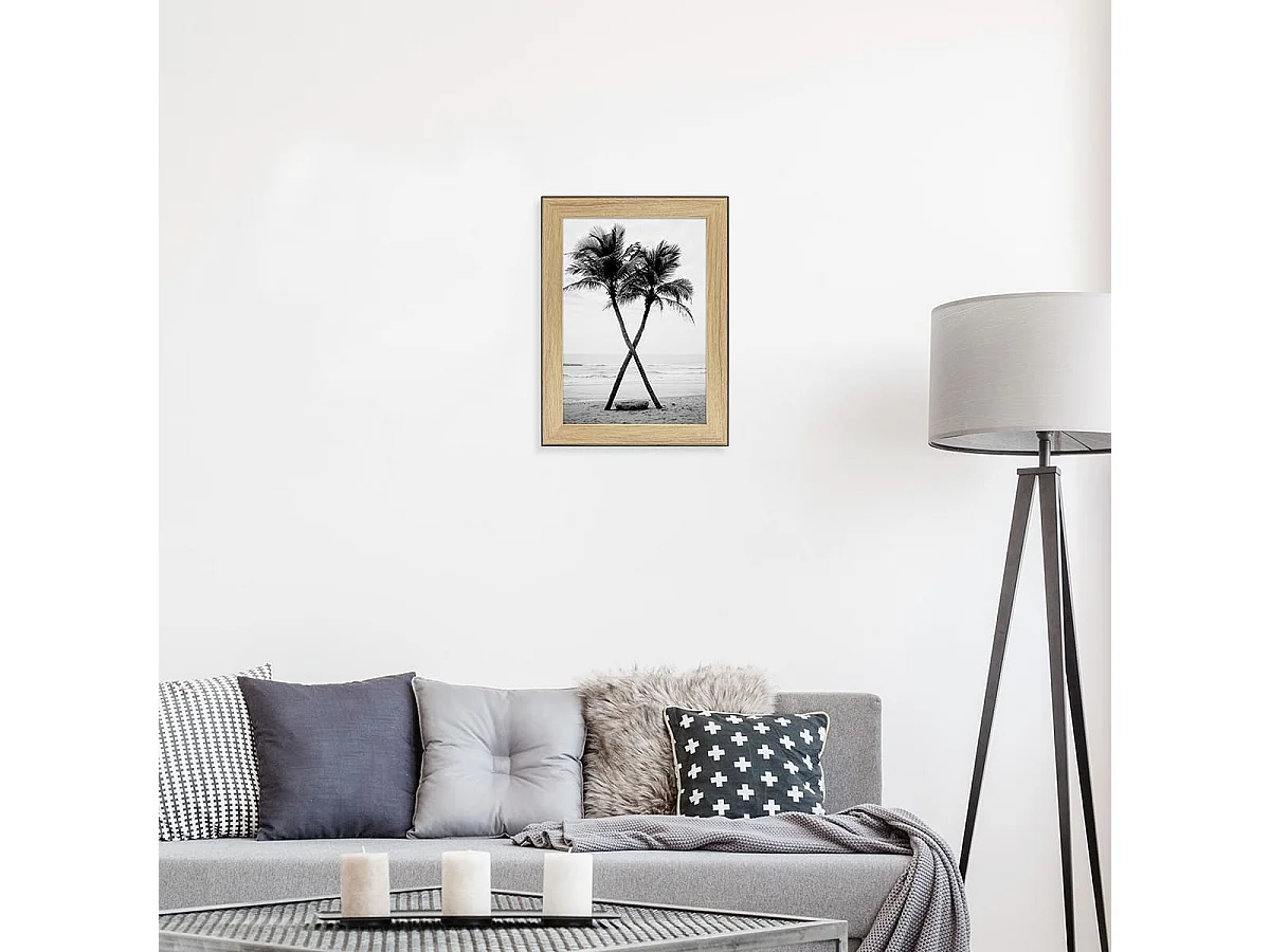 Cadre photo Newton bois noir 20x30 cm