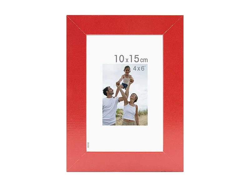 Cadre photo Optimo rouge 10x15 cm