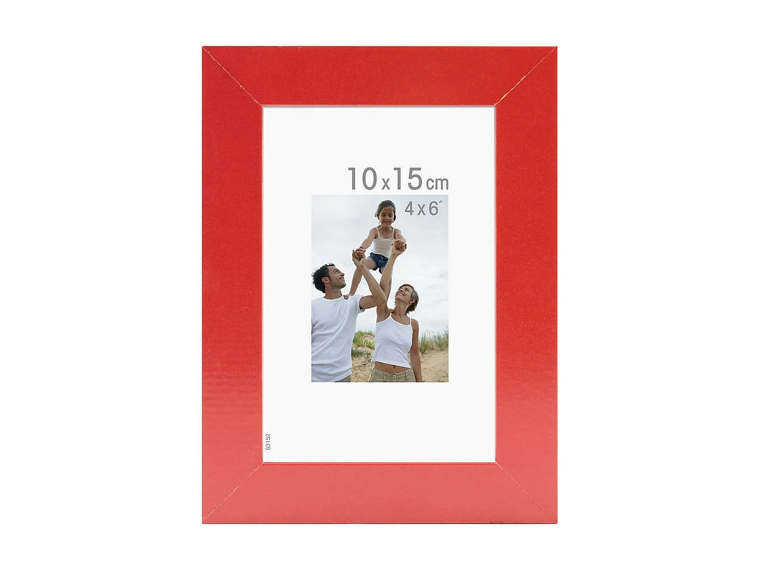 Cadre photo Optimo rouge 10x15 cm
